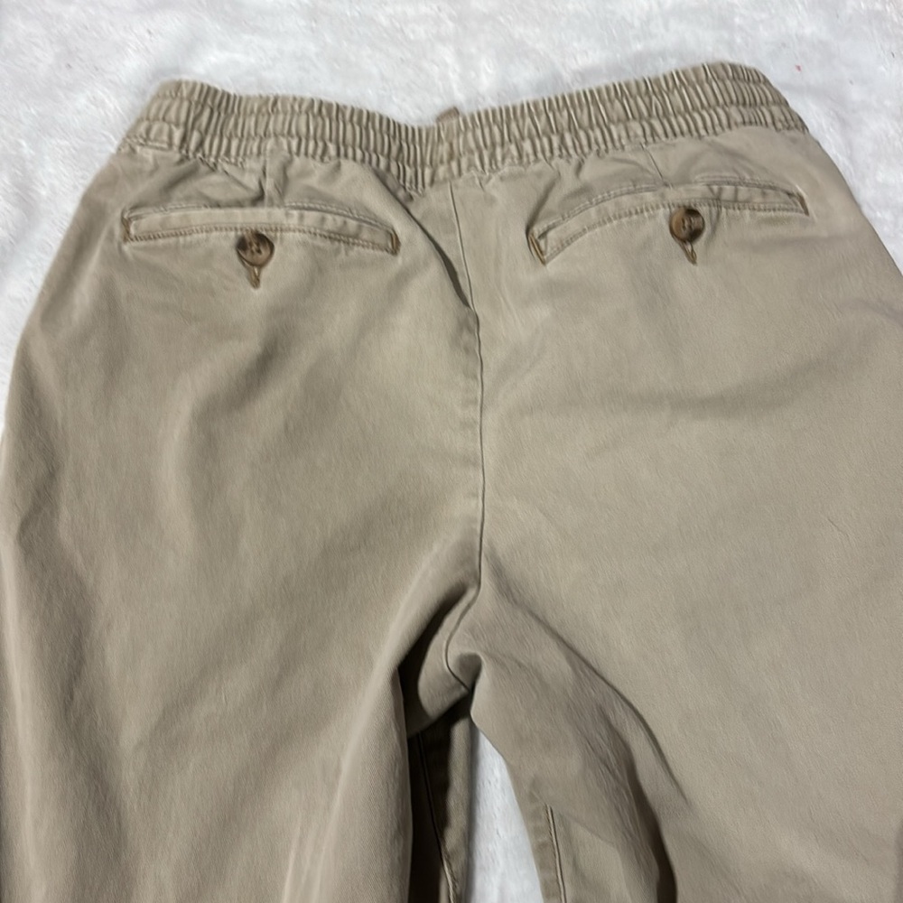 George Jogger Pants Men's Size S (28-30) Tan Elastic Waist Drawstring - Picture 5 of 8
